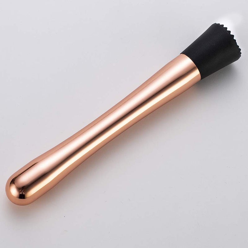 YFS Professional Stainless Steel Cocktail Muddler, Durable Easy to Clean Bar Tool, Black - Image 5